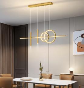 Dining room lamps, chandeliers, light luxury lamps, modern and simple dining room table bars, Taipei Europe, minimalist and creative