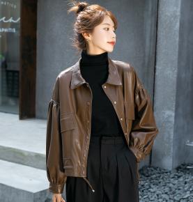 Women in short leather clothing